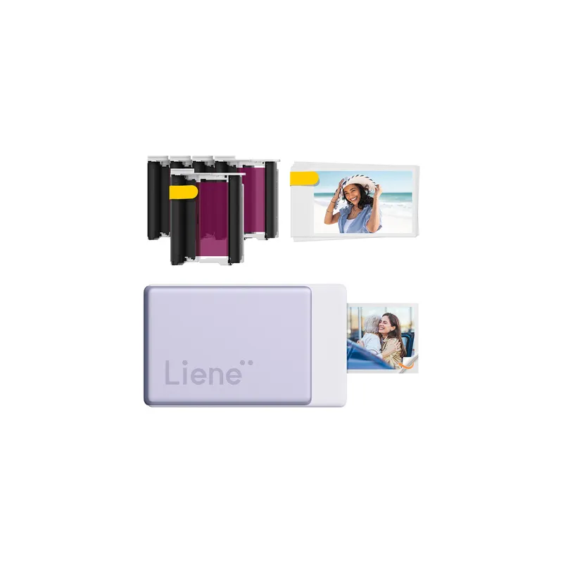 Liene Pearl N200 Pro 2x3" Portable Photo Printer Kit (Purple)